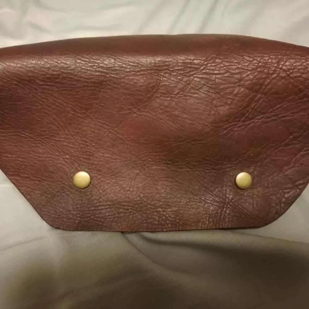 Handmade Leather Bison Pouch